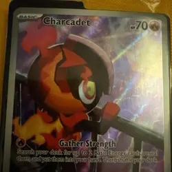 2025 Pokemon TCG Charcadet 022 MEP EN Basic Fire Holo Promo English Card Sealed - Image 3