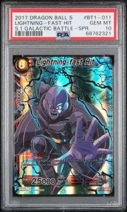 Dragon Ball Super Card Game - BT1-011 SPR - Lightning-fast Hit *GEM MINT PSA 10* - Image 1