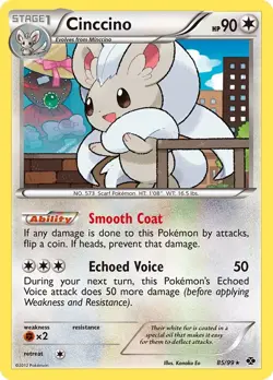 Cinccino Holo 85/99 Holo Rare Next Destinies Pokemon Card - Image 1