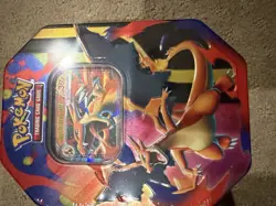 Pokemon Cards Sealed Mega Charizard EX Tins Set Of 2 Boxes In Hand - Image 2