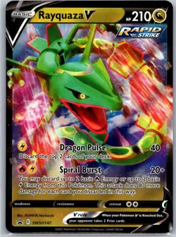 Pokemon TCG Rayquaza V Promo Holo SWSH: Sword & Shield Promo Cards SWSH147 NM - Image 1