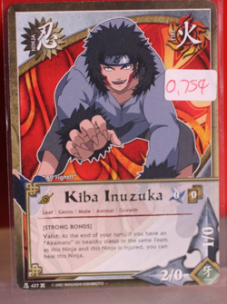 Kiba Inuzuka Naruto CCG Card Leaf Genin Strong Bonds Rare - Image 1