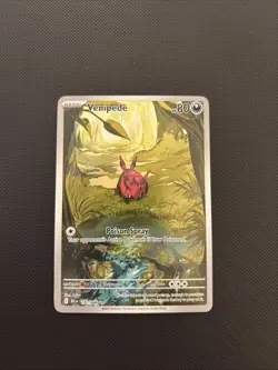 Pokemon TCG Venipede Black Bolt Illustration Rare Card 132/086 Fresh Pack - Image 1