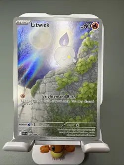 Litwick 101/86 Pokemon TCG S&V White Flare Illustration Rare Holo NM - Image 1