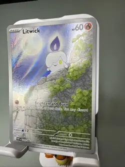 Litwick 101/86 Pokemon TCG S&V White Flare Illustration Rare Holo NM - Image 2