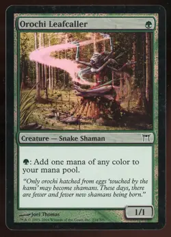 2004 MTG Magic the Gathering Champions of Kamigawa #234 Orochi Leafcaller Foil - Image 1