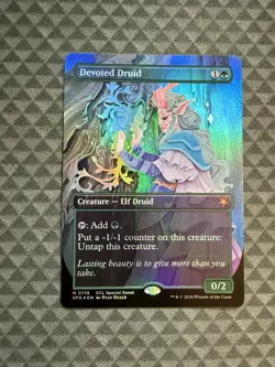 MTG Devoted Druid #0138 Foil Borderless Mythic ECL Special Guests (SPG) - Image 1