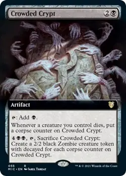 Crowded Crypt (Extended Art) - 55 / English / Near Mint MTG - Image 1