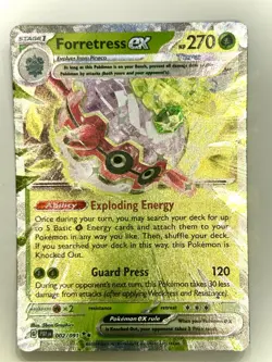 Forretress EX 002/091 Holo Double Rare S & V Paldean Fates Pokemon Card - Image 1