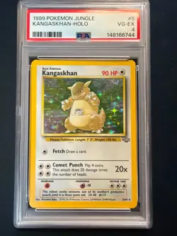 PSA 4 Kangaskhan Holo #5 – 1999 Pokemon Jungle Set - Image 1