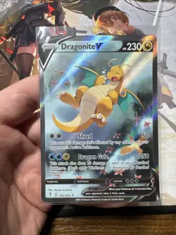Dragonite V Alt Art 192/203 Evolving Skies Pokemon TCG Well Centered NM - Image 1