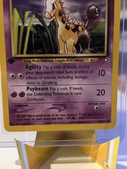 Pokemon TCG Girafarig Neo Genesis 58 Regular 1st Edition Common LP/NM - Image 3