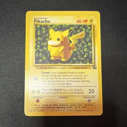 Pokemon Pikachu 60 HP 25/102 Base Set 1999 Common English TCG Wizards - Image 1