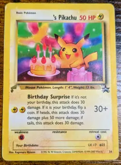 2000 pokemon world collection promo birthday pikachu - Image 2