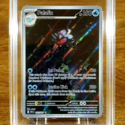 Pokemon SV Paldean Fates Palafin 225/091 AGS Gem-MT 10 Holo Secret Rare 2024 - Image 2