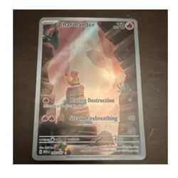 Pokemon TCG Charmander 168/165 SV 151 Illustration Rare Holo English - Image 1