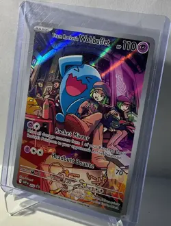 Pokemon Team Rocket's Wobbuffet 203 Sv: Scarlet & Violet Promo Holo 110 HP - Image 1
