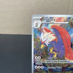 Pokemon TCG Braviary 214/191 Illustration Rare Full Art Holo Surging Sparks NM/M - Image 3
