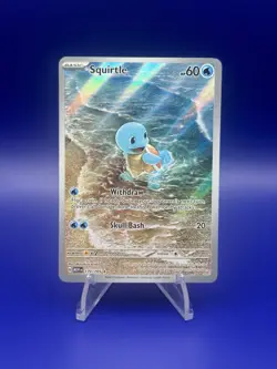 Squirtle 170/165 Scarlet & Violet 151 Illustration Rare Holo Pokemon TCG - NM - Image 1