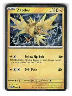Zapdos 157 Holo Promo Scarlet & Violet Promo Pokemon Near Mint - Image 1