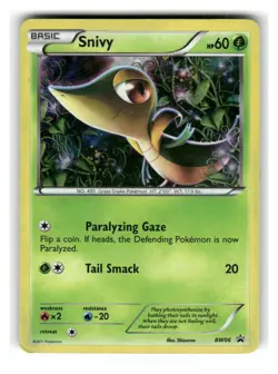 Snivy - BW06 BW06 Holo Promo Black And White Promo Pokemon Holo MP - Image 1