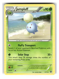 Jumpluff 5/114 Rare Steam Siege Pokemon Lightly Played - Image 1