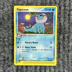 Pokemon EX Sandstorm Vaporeon 25/100 Regular Rare NM - Image 1