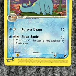 Pokemon EX Sandstorm Vaporeon 25/100 Regular Rare NM - Image 4