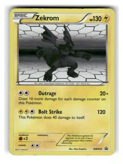 Zekrom - BW005 BW005 Holo Promo Black And White Promo Pokemon Holo MP - Image 1