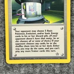 Pokemon Neo Genesis Time Capsule 90/111 Rare NM Trainer - Image 4