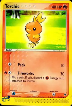 TORCHIC 73/109 COMMON RUBY & SAPPHIRE POKEMON NM - Image 1