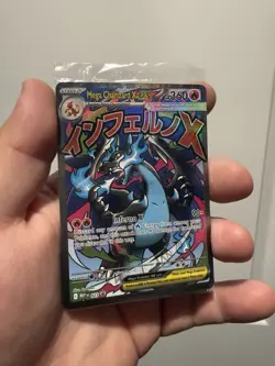 Pokemon Mega Charizard X EX 023 Me: Mega Evolution Promo Full Art Holo 360HP - Image 3