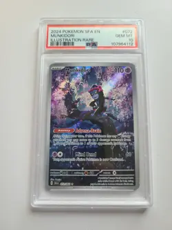 PSA 10 GEM MINT 💎 Munkidori SV Shrouded Fable Pokemon Illustration Rare 072/064 - Image 1