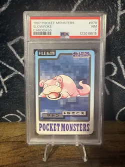 Pocket Monsters 1997 Carddass Slowpoke #079 Japanese PSA 7 Nintendo Regular - Image 1