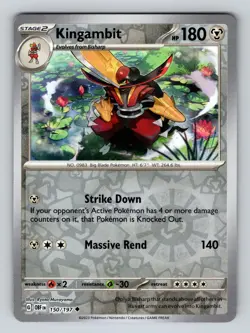 Kingambit 150/197 Uncommon Obsidian Flames Pokemon Reverse Holo NM - Image 1