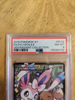 PSA 8 2016 Pokemon TCG Sylveon EX RC32 Generations Radiant Collection Full Art - Image 3