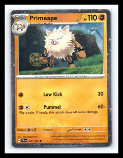 💥 Primeape - 107/193 - Cosmos Holo - Paldea Evolved - Pokemon TCG - - Image 1