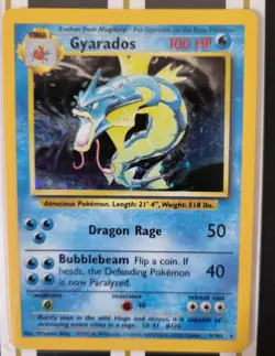 Pokemon TCG Base Set Gyarados Holo Lot of 2 6/102 Wizards 1999 - Image 3