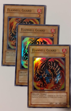 3 x Flamvell Guard (PLAYSET) SUPER RARE Limited Ed LP HA01-EN009 - Image 1