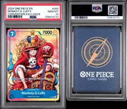 PSA 10 Monkey D. Luffy P-043 Convention Promo 2024 English One Piece TCG - Image 1