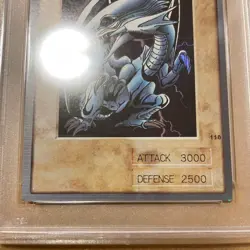 PSA 8 Blue Eyes White Dragon English #9 Bandai Generation 1998 Yu-Gi-Oh! - Image 3