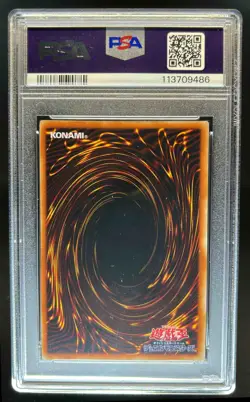 2005 YuGiOh Japanese Uria Lord of Searing Flames Ultimate Rare #SOI-IP001 PSA 9 - Image 2