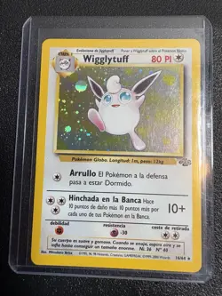 Wizards of the Coast Pokemon Wigglytuff 16/64 Jungle Holo Rare 80 HP Spanish - Image 1