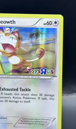Pokemon TCG Meowth 053/083 Toys R Us Promo Holo Basic 60HP Eng 2016 - Image 3