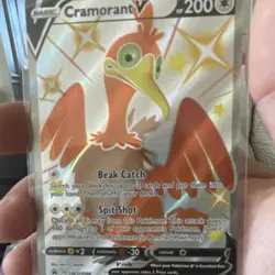 Pokemon TCG SWSH Promo Cramorant V SWSH086 Full Art Holo, 200 HP Basic - Image 1