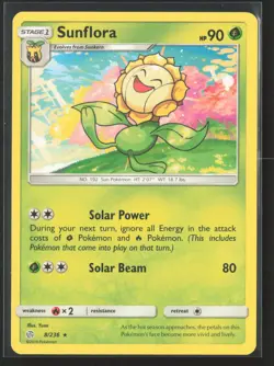 Sunflora 8/236 Rare Cosmic Eclipse Pokemon Lightly Played - Image 1