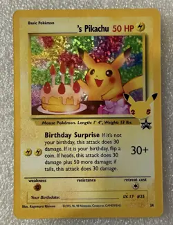 pokemon wotc promo _____'s pikachu holo 24/53 english - Image 1