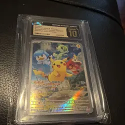 Pokemon TCG Pikachu Scarlet & Violet Promo CGC 10 Chinese 004/SV-P 2023 60HP - Image 1