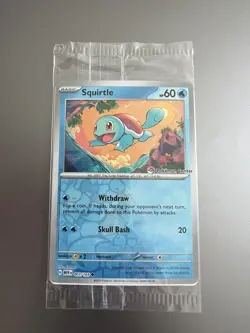 2023 SEALED Squirtle Pokemon Center Stamped Reverse Holo Promo 007/165 151 - Image 1