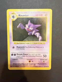 Haunter Base Set Shadowless Uncommon Card 29/102 Pokemon LP-MP - Image 1